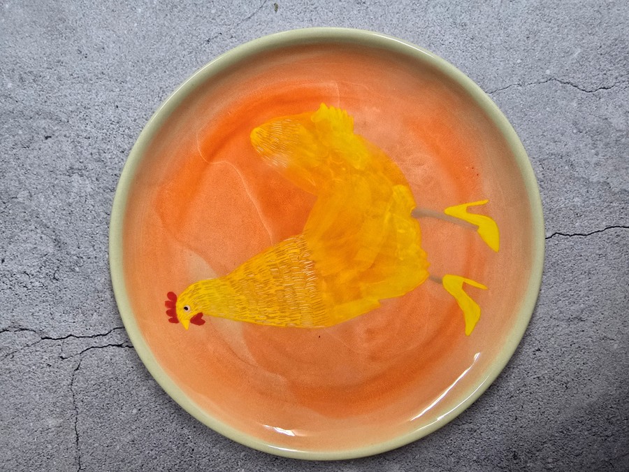 Geltona višta geltonais aukštakulniais