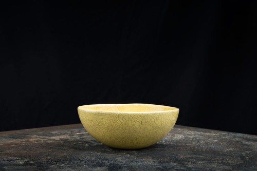 CRAQUELLE yellow bowl